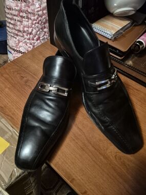 Dolce & Gabbana Black Leather Dress Shoes